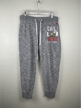 California Republic Heritage Grey Jogger Sweatpants with Cali Love Print